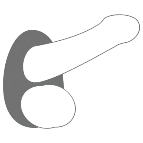 Dorcel Liquid-soft Teardrop - Gray Silicone Penis Ring