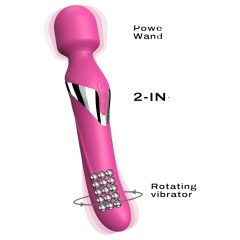   Dorcel Dual Orgasms - Rechargeable 2in1 Massager & Vibrator (Pink)