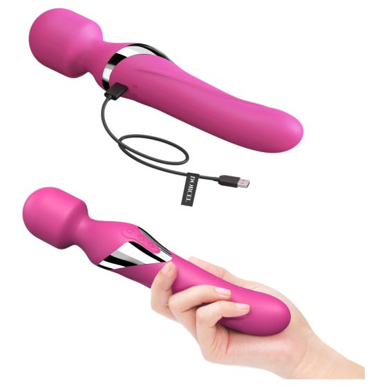 Dorcel Dual Orgasms - Rechargeable 2in1 Massager & Vibrator (Pink)