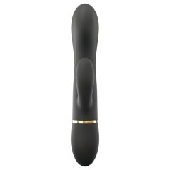   Dorcel Glam Rabbit - Rechargeable Black Vibrator with Clitoral Arm