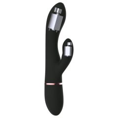   Dorcel Glam Rabbit - Rechargeable Black Vibrator with Clitoral Arm