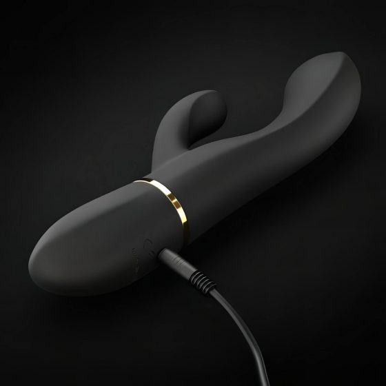 Dorcel Glam Rabbit - Rechargeable Black Vibrator with Clitoral Arm