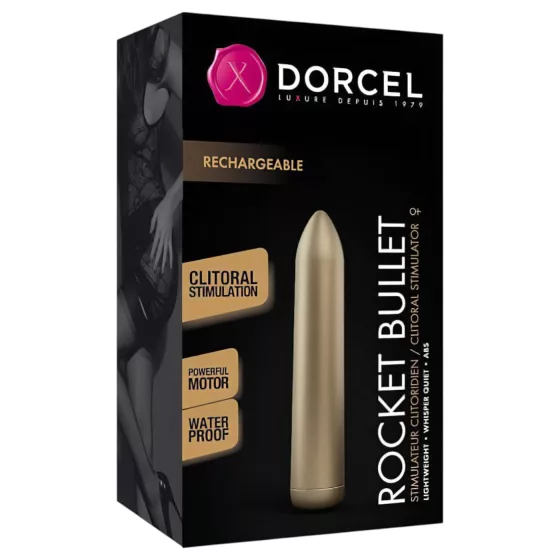 Dorcel Rocket Bullet - Rechargeable Wand Vibrator (Gold)