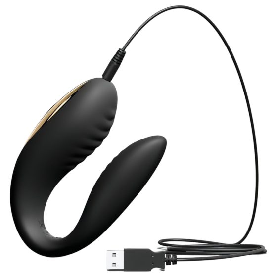 Dorcel Perfect Lover - Rechargeable Remote Couple's Vibrator (Black)