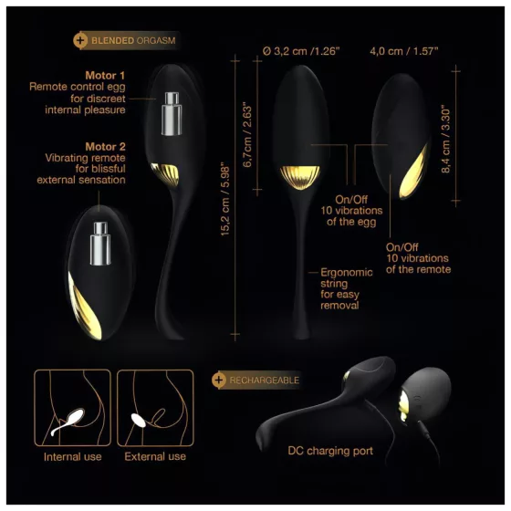 Dorcel Secret Orgasm - Vibrating Egg (Black)