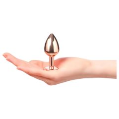 Dorcel Diamond Plug S - Small Aluminum Anal Plug (Rose Gold)
