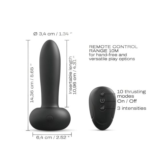 Dorcel Deep Thrust – Thrusting Vibrator (Black)