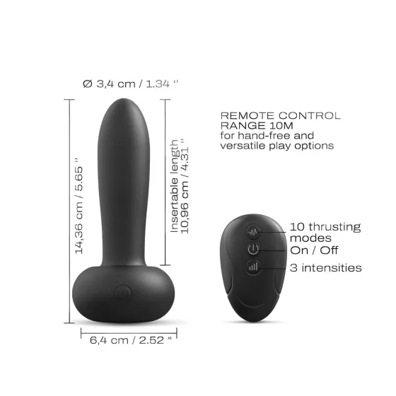 Dorcel Deep Thrust - Thrusting Vibrator (Black)