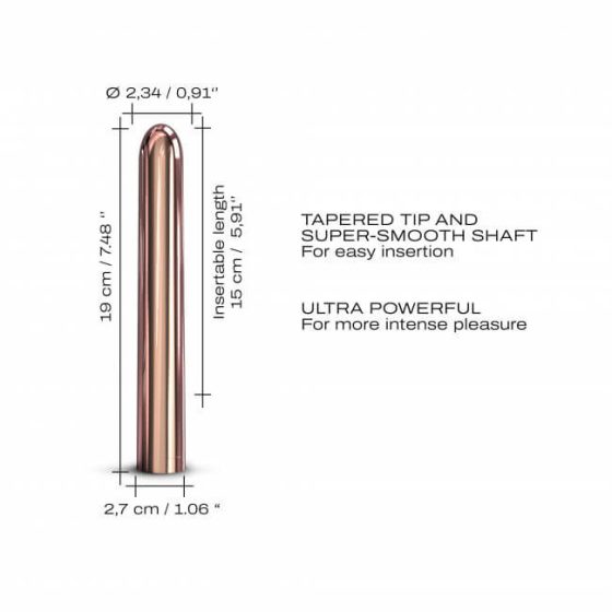 Dorcel Pink Lady 2.0 - rechargeable pole vibrator (rose gold)