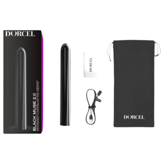 Dorcel Black Muse 2.0 - Rechargeable Black Wand Vibrator