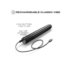 Dorcel Black Muse 2.0 - Rechargeable Black Wand Vibrator