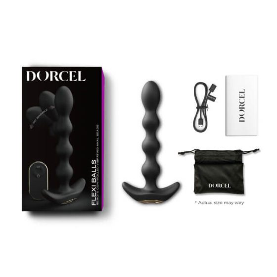 Dorcel Flexi Balls - cordless, radio controlled anal vibrator (black)