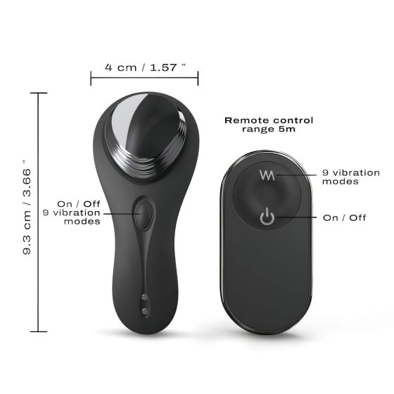 Dorcel Discreet Rechargeable Wireless Clitoral Vibrator (Black)