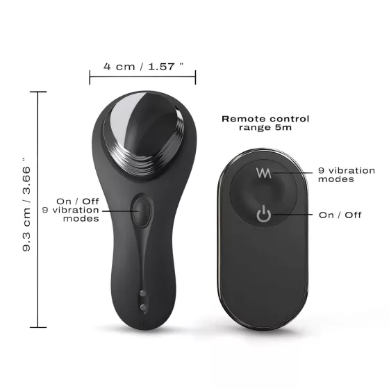 Dorcel Discreet Rechargeable Wireless Clitoral Vibrator (Black)