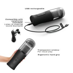   Dorcel Thrust Blow - Rechargeable Thrusting Masturbator (Black)