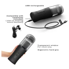   Dorcel Thrust Blow - Rechargeable Thrusting Masturbator (Black)