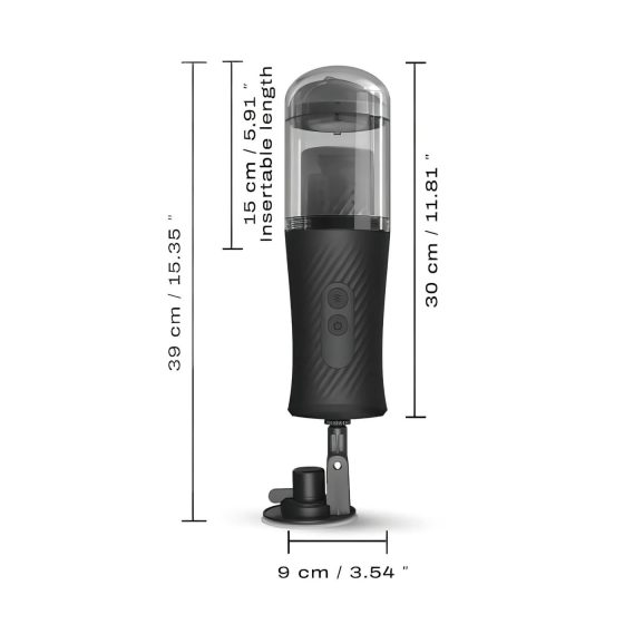 Dorcel Thrust Blow - Rechargeable Thrusting Masturbator (Black)