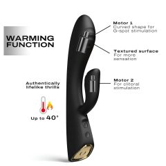 Dorcel Flexi Rabbit - Warming Black Clitoral Vibrator
