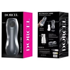   Dorcel Blowjoy Vibe - suction and vibrating rechargeable masturbator (grey)