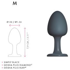 Dorcel Geisha M Beaded Anal Plug (Black)