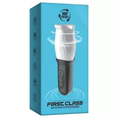   Funny Me First Class - Rotating Pleasure Masturbator (White-Black)