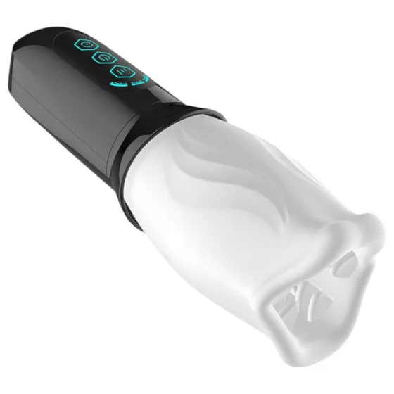 Funny Me First Class - Rotating Pleasure Masturbator (White-Black)
