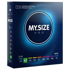 My.Size PRO - custom‑fit condoms - 47 mm (3 pcs)