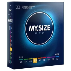 My.Size PRO - custom‑fit condoms - 53 mm (3 pcs)