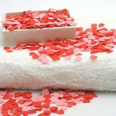 Hearts - scented rose petals bath confetti (30g)