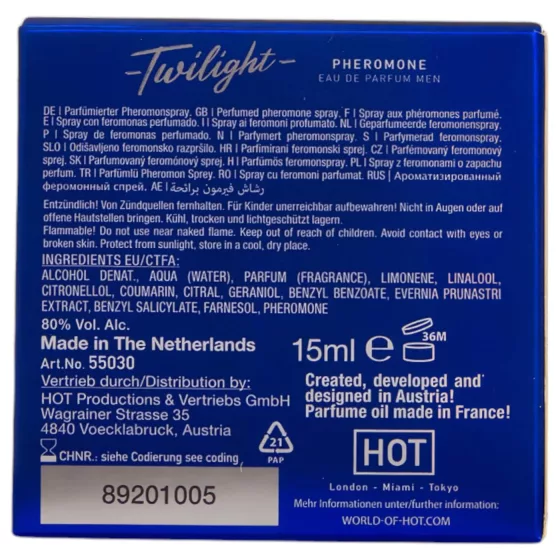 HOT Twilight - Pheromone Perfume for Men (15ml) - Fragrant 