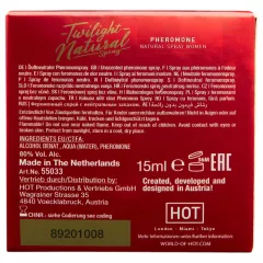  HOT Twilight Natural - Pheromone Perfume for Women (15ml) - Fragrance-Free