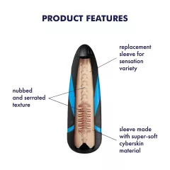 Satisfyer Sleeve Tornado Bliss - Masturbator Sleeve Insert