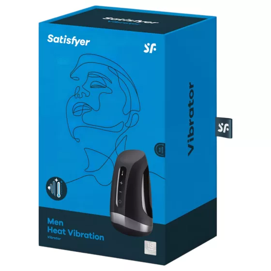 Satisfyer Men Heat Vibration - warming glans vibrator (black)