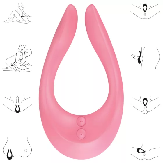 Satisfyer Endless Joy - rechargeable couples vibrator (pink)