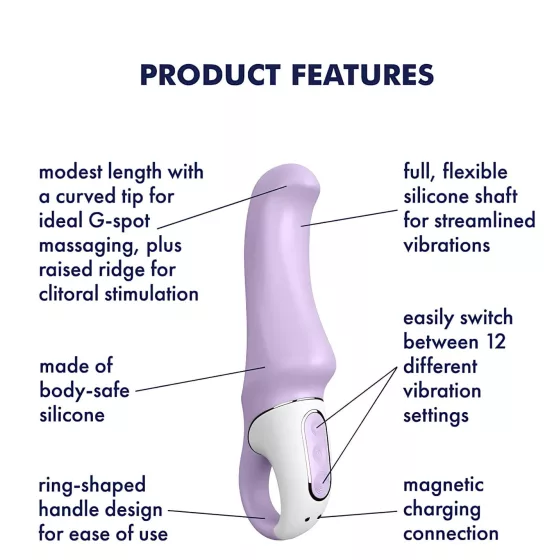Satisfyer Charming Smile - waterproof, rechargeable G‑spot vibrator (purple)