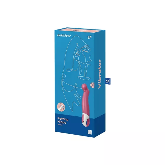 Satisfyer Petting Hippo - Rechargeable, Waterproof Vibrator (Pink)