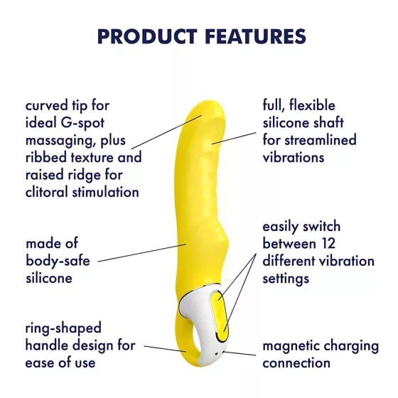 Satisfyer Yummy Sunshine - Waterproof G-Spot Vibrator (Yellow)