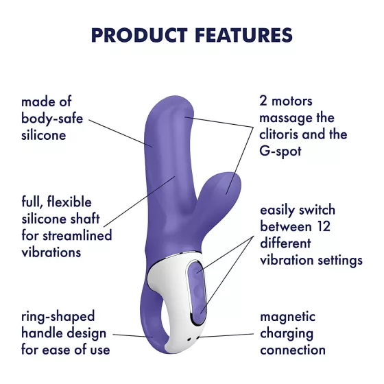 Satisfyer Magic Bunny - waterproof rabbit vibrator (purple)