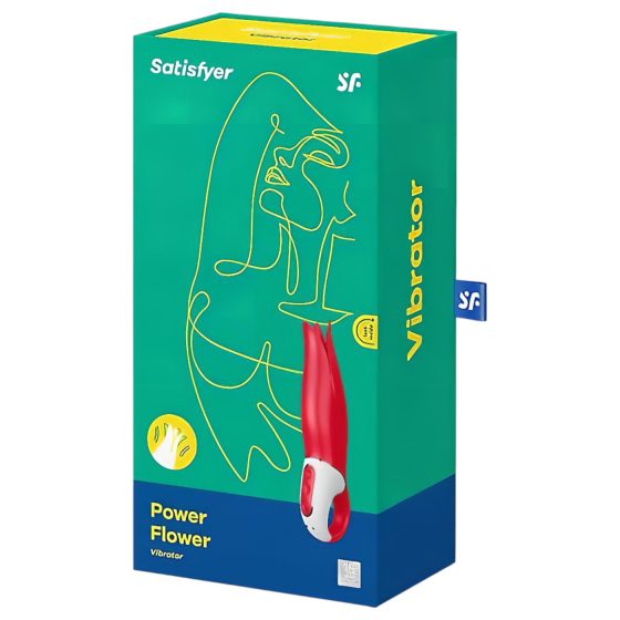 Satisfyer Power Flower - Rechargeable, Waterproof Vibrator (Red)