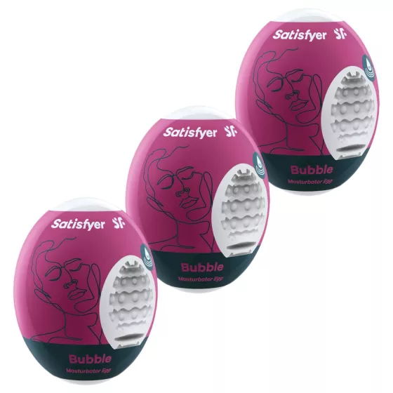Satisfyer Egg Bubble - Set of 3 Egg Masturbators