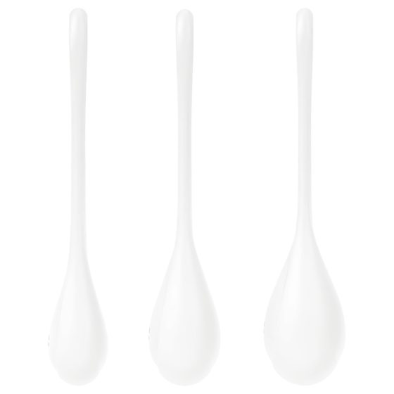 Satisfyer Yoni Power 1 - Geisha Ball Set - White (3-piece)