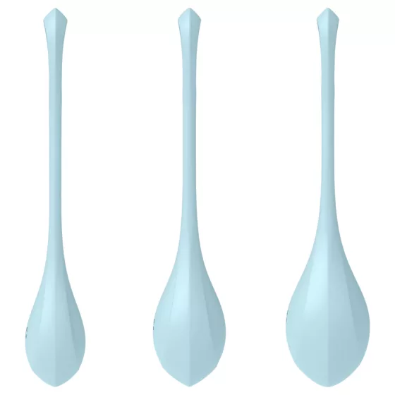 Satisfyer Yoni Power 2 - Geisha Ball Set - Blue (3 Piece Set)