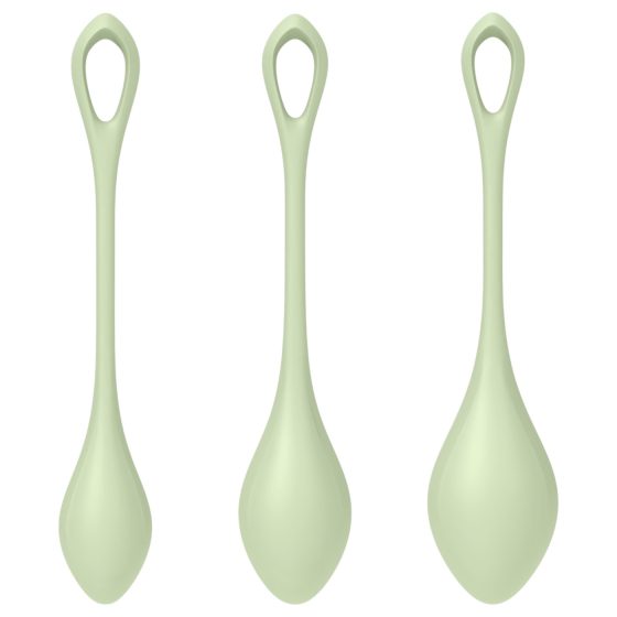Satisfyer Yoni Power 2 - Green Kegel Ball Set (3 Pieces)