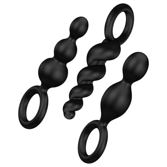 Satisfyer Booty Call - Black Anal Plug Set (3 Pieces)