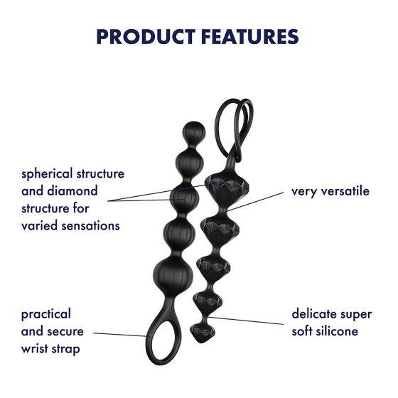 Satisfyer Love Beads - Black Beaded Anal Set