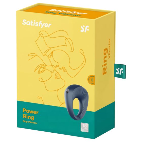 Satisfyer Power Ring - Waterproof Vibrating Penis Ring (Gray)