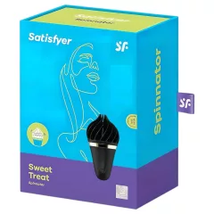   Satisfyer Sweet Treat - Black Rechargeable Spinning Clitoral Vibrator