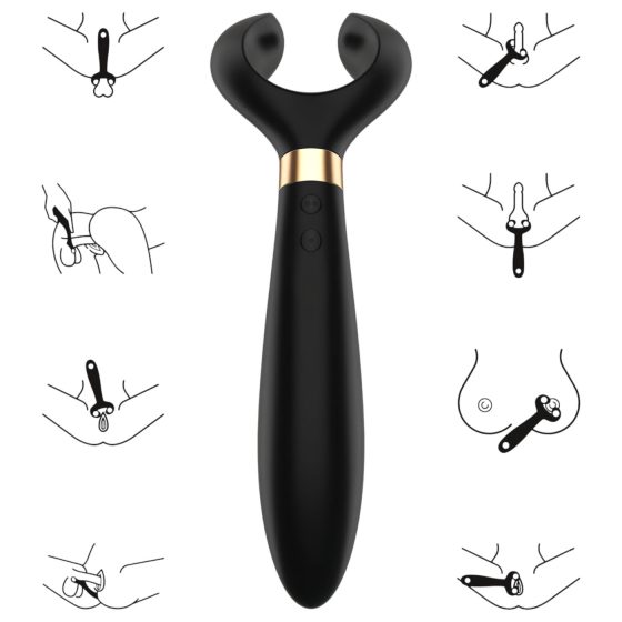 Satisfyer Endless Fun - Rechargeable, Waterproof Couples Vibrator (Black)