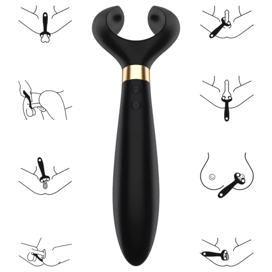 Satisfyer Endless Fun - rechargeable, waterproof couples’ vibrator (black)