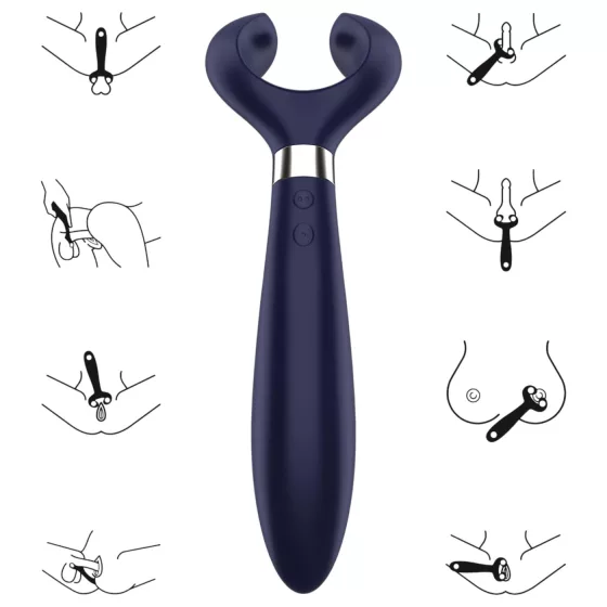 Satisfyer Endless Fun - rechargeable, waterproof couple’s vibrator (blue)